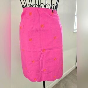 Lilly Pulitzer Pink Embroidered Skirt